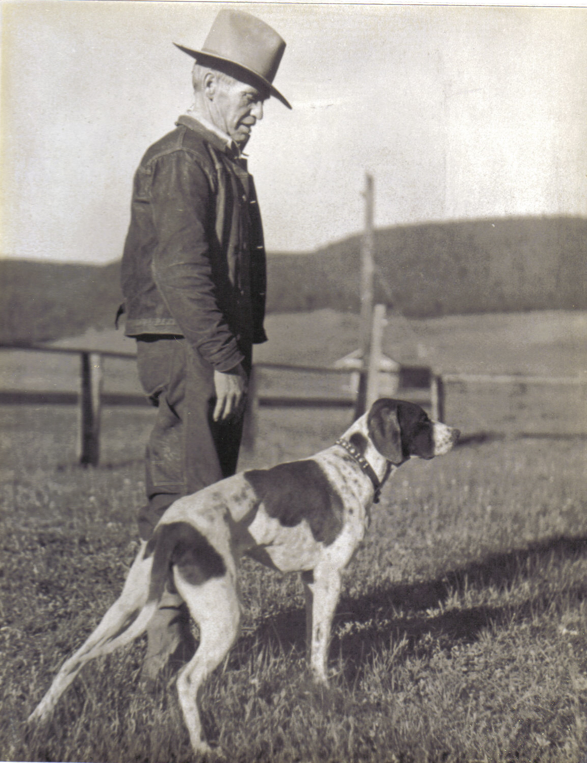 John Dabney and his dog